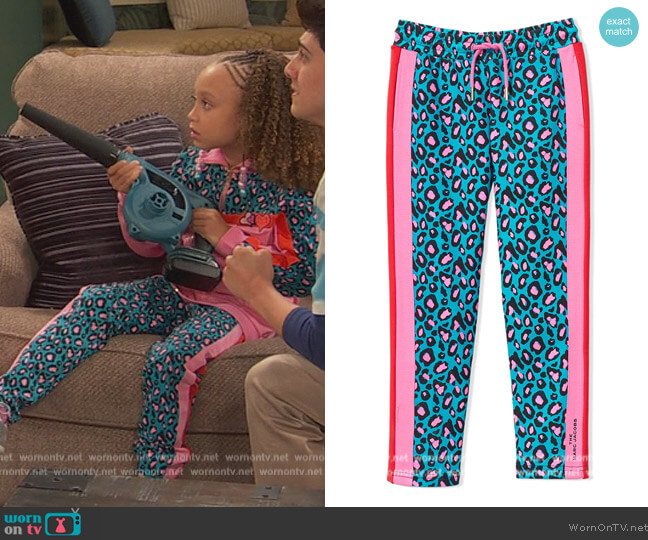 Cheetah Track Trousers by The Marc Jacobs worn by Alice Baxter (Mykal-Michelle Harris) on Ravens Home
