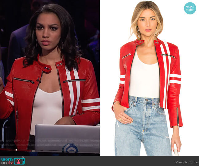 The Mighty Company Ferrera Jacket worn by Corinne Foxx on Beat Shazam