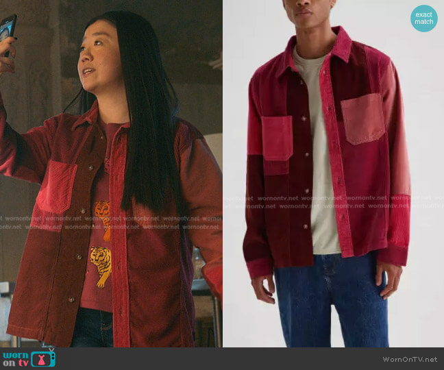 Corduroy Shacket by Urban Outfitters worn by Alice Kwan (Sherry Cola) on Good Trouble