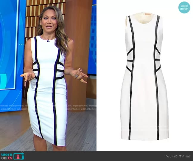 Wool-Blend Dress by Michael Kors worn by Ginger Zee on Good Morning America