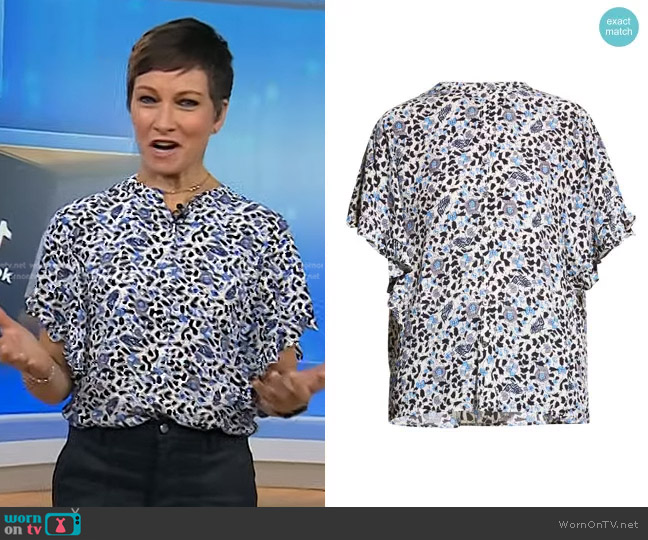 WornOnTV: Stephanie’s white floral top on Today | Stephanie Gosk ...