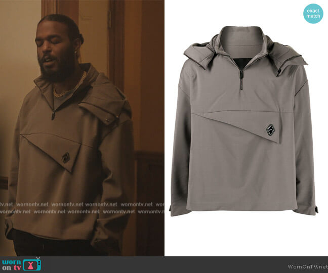 A Cold Wall Panelled Hooded Coat worn by Luke James on The Chi worn by Trig (Luke James) on The Chi