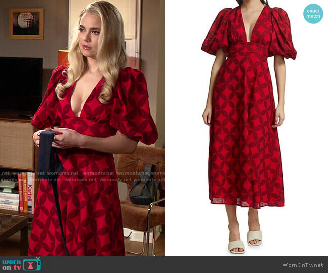 Acler Hamilton Dress worn by Maggie (Rebecca Rittenhouse) on Maggie