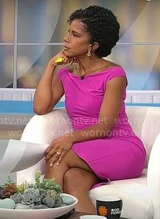 Adriana Diaz's pink dress on CBS Mornings