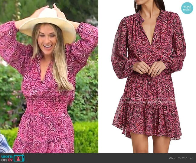 A.L.C. Sari Silk Mini-Dress worn by Rachel Recchia on The Bachelorette