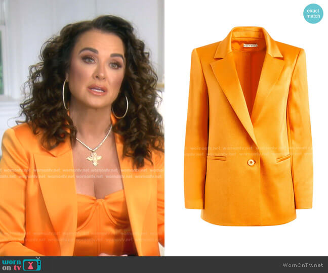 Alice + Olivia Denny Blazer worn by Kyle Richards on The Real Housewives of Beverly Hills