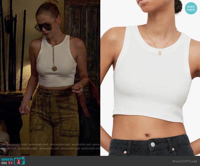 All Saints Rina Tank worn by Isobel Evans-Bracken (Lily Cowles) on Roswell New Mexico