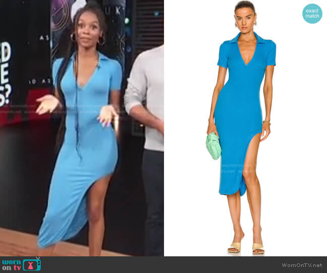 Alix NYC Spencer Dress worn by Zuri Hall on Access Hollywood