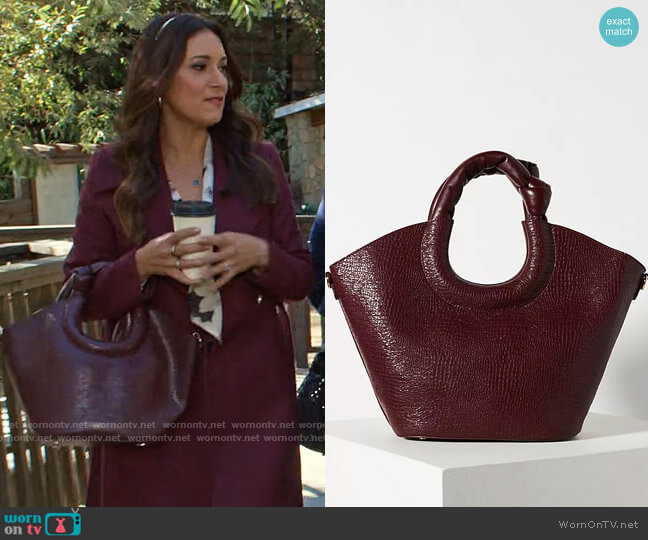 Anthropologie Ring Handle Crossbody Bag worn by Amy (Angelique Cabral) on Maggie