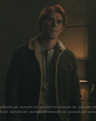 Archie's shearling jacket on Riverdale