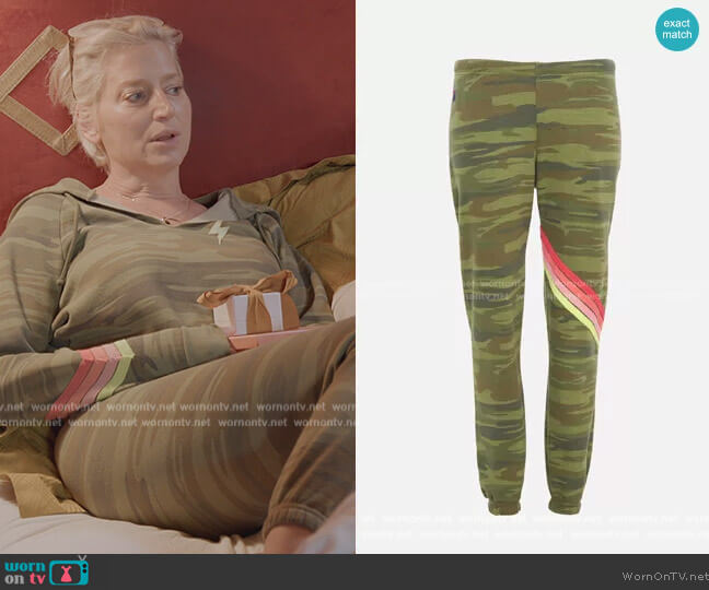 Aviator Nation Chevron Sweatpant worn by Dorinda Medley on The Real Housewives Ultimate Girls Trip