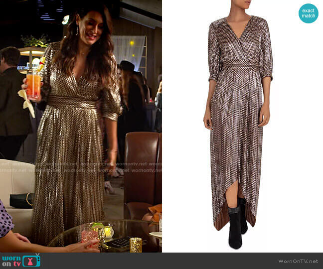 ba&sh Pacey Dress worn by Amy (Angelique Cabral) on Maggie