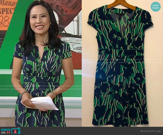 Bcbgmaxazria Floral Mini Dress worn by Vicky Nguyen on Today