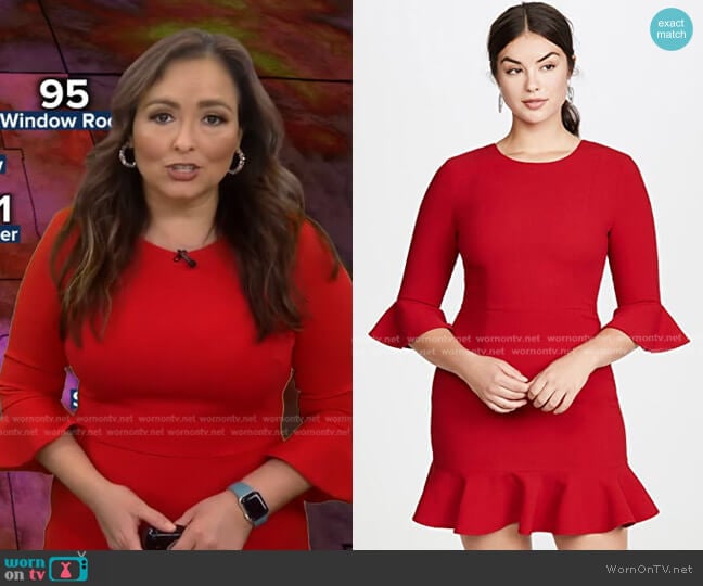 Black Halo Brooklyn Dress worn by Iris Hermosillo on Good Morning America