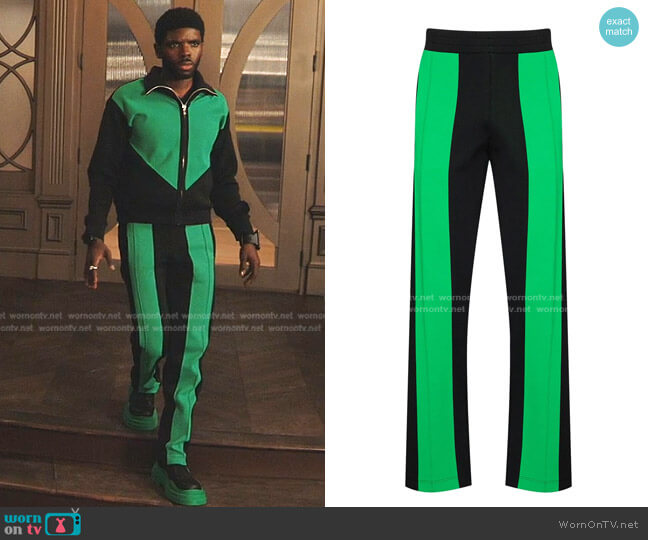 Technical Double Panel Track Trousers by Bottega Veneta worn by Tom Swift (Tian Richards) on Tom Swift