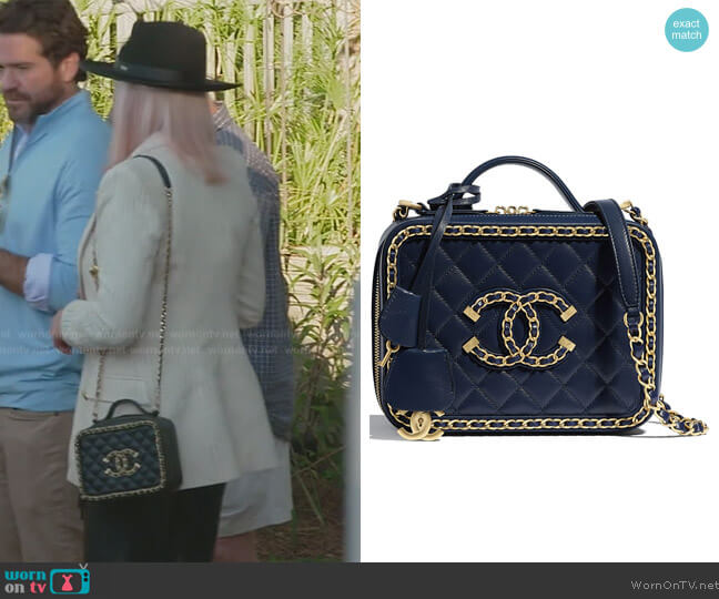 Chanel Gold Chain Trim Bag worn by Kathryn Dennis on Southern Charm