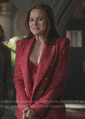 Cheryl's tweed jacket on Riverdale