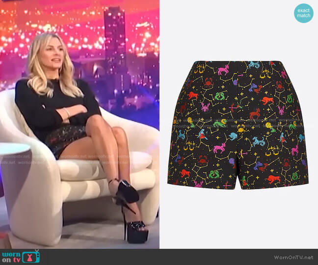 Technical Wool and Silk Jacquard Shorts by Dior worn by Morgan Stewart on E! News