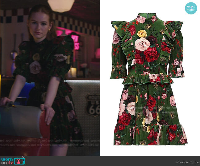 Dolce & Gabbana Short Dress worn by Cheryl Blossom (Madelaine Petsch) on Riverdale