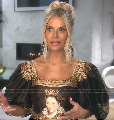 Dorit’s Queen print top on The Real Housewives of Beverly Hills