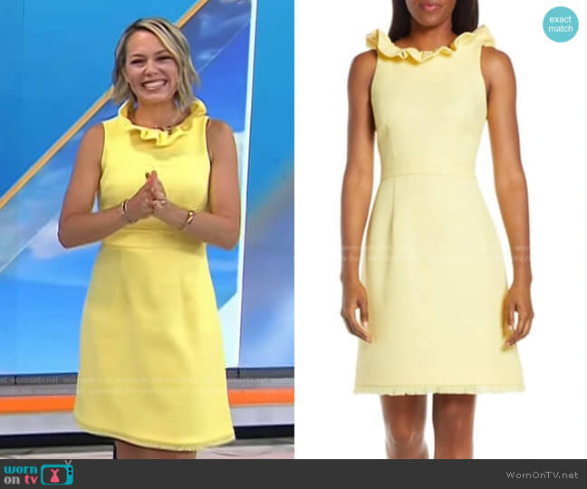 WornOnTV: Dylan's yellow ruffle neck dress on Today | Dylan Dreyer | Clothes  and Wardrobe from TV
