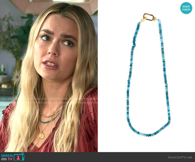 Gorjana Power Stone Necklace worn by Maggie (Rebecca Rittenhouse) on Maggie