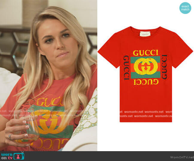 Short Sleeved T-shirt by Gucci worn by Olivia Flowers on Southern Charm