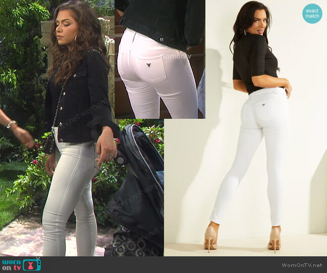 Eco Sexy Curve Mid-Rise Jeans by Guess worn by Ciara Brady (Victoria Konefal) on Days of our Lives