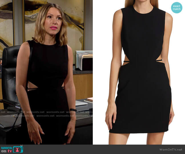 Halston Brynn Dress worn by Chloe Mitchell (Elizabeth Hendrickson) on The Young and the Restless