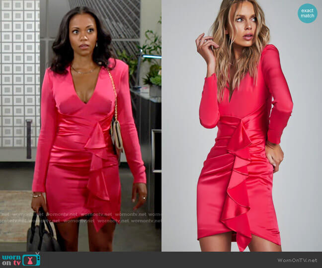 Haney Lilly Dress worn by Amanda Sinclair (Mishael Morgan) on The Young and the Restless