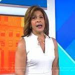 Hoda’s white sleeveless jumpsuit on Today