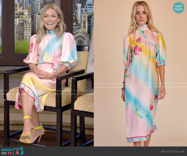 Hunter Bell Langley Dress worn by Kelly Ripa on Live with Kelly and Mark