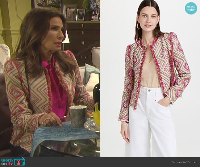 Kolie Jacket by Iro worn by Hope Williams (Kristian Alfonso) on Days of our Lives