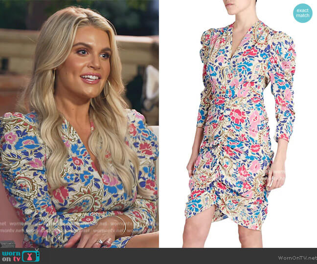 Isabel Marant Celina Floral Dress worn by Madison LeCroy on Southern Charm