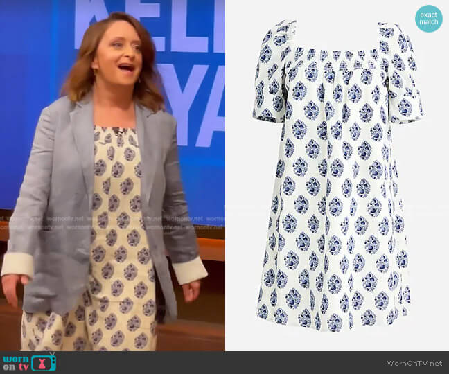 Afternoon Dress by J. Crew worn by Rachel Dratch on Live with Kelly and Ryan