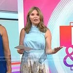 Jenna’s blue and pink printed belted dress on Today