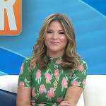 Jenna’s green floral mock neck dress on Today