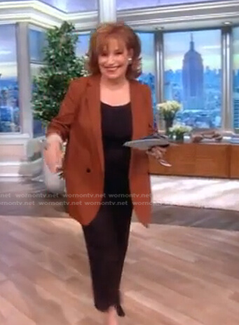 Joy’s brown double breasted blazer on The View