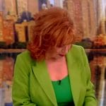 Joy’s green linen blazer on The View