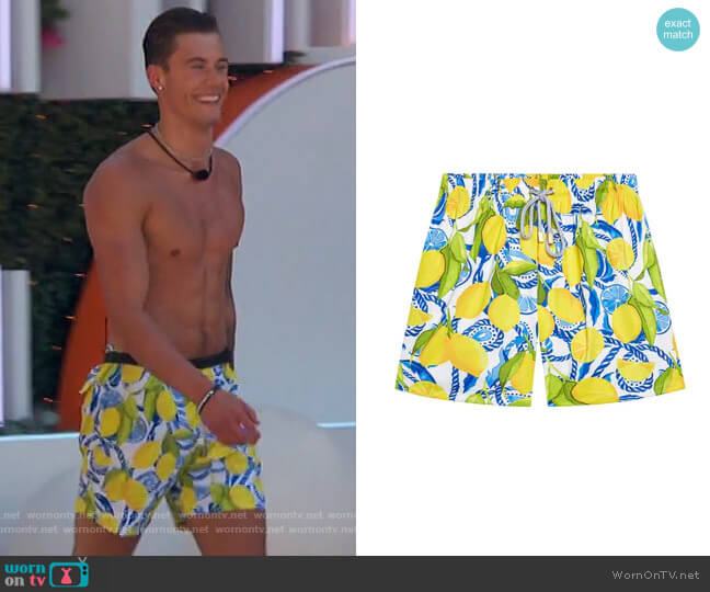 Kenny Flowers The Bossitano Shorts worn by Isaiah Campbell on Love Island USA