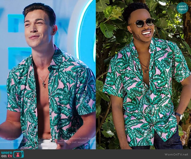 Kenny Flowers The Fronds With Benefits Shirt worn by Andy Voyen on Love Island USA