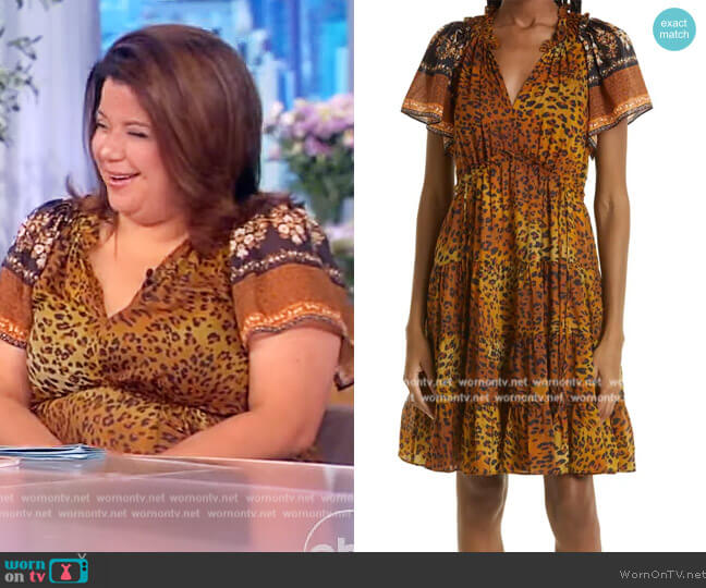 Kobi Halperin Jolie Tiered Dress worn by Ana Navarro on The View