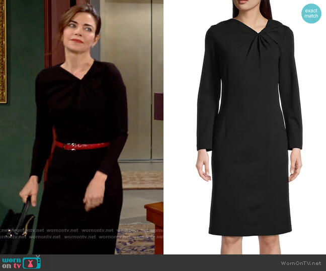 Kobi Halperin Gwenn Dress worn by Victoria Newman (Amelia Heinle) on The Young and the Restless