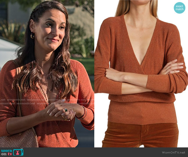 L'Agence Blair Crossover Top worn by Amy (Angelique Cabral) on Maggie
