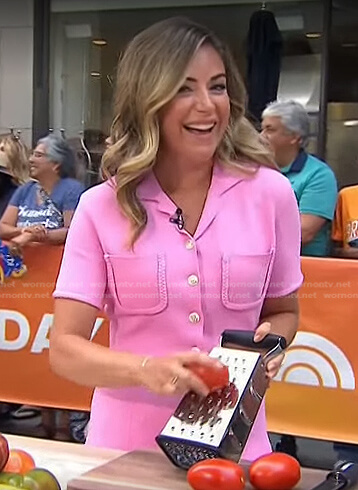 Dina Deleasa-Gonsar’s pink polo dress on Today