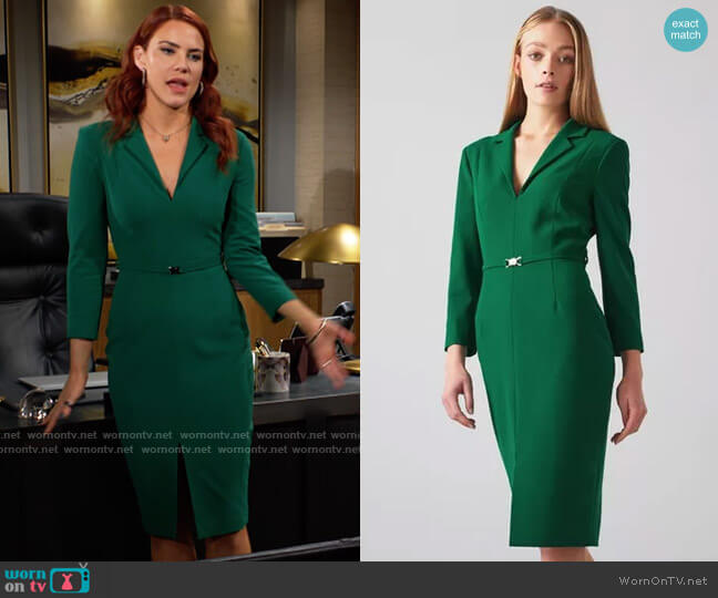 LK Bennett Frankie Dress worn by Sally Spectra (Courtney Hope) on The Young and the Restless