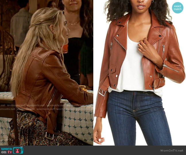 Lth Jkt Mya Jacket worn by Maggie (Rebecca Rittenhouse) on Maggie