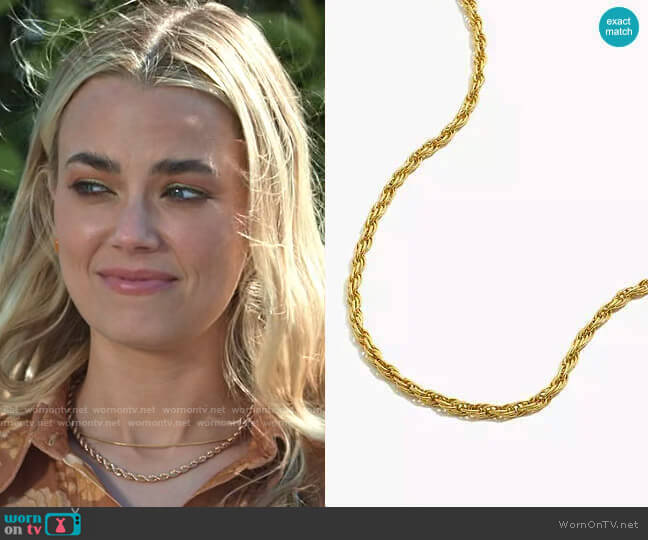 Madewell French Rope Chain Necklace worn by Maggie (Rebecca Rittenhouse) on Maggie
