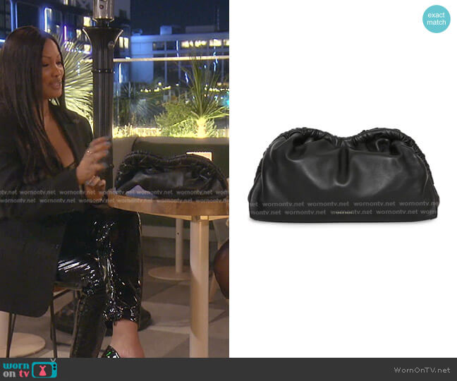 Mansur Gavriel Cloud Lambskin Clutch worn by Garcelle Beauvais on The Real Housewives of Beverly Hills