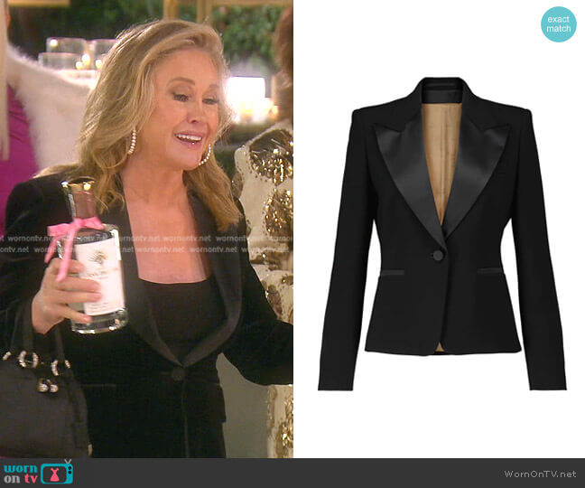 Elegante Martin blazer by Max Mara worn by Kathy Hilton on The Real Housewives of Beverly Hills